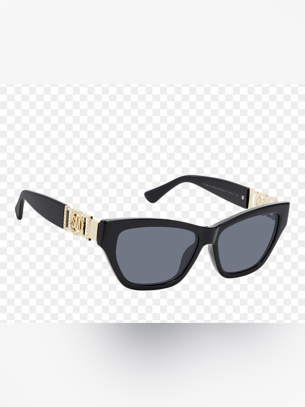 Steve Madden Atler Sunglasses Black with Gold Accent NEW